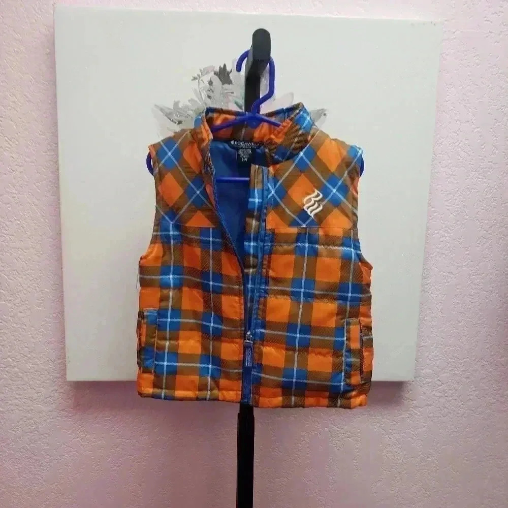⚾️ Rocawear Boys Puffer Blue and Orange Vest